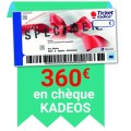 360€ en chèque KADEOS