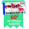 60€ en chèque KADEOS