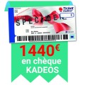 1440€ en chèque KADEOS